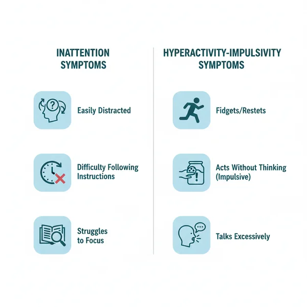 DSM-5 ADHD symptom criteria checklist