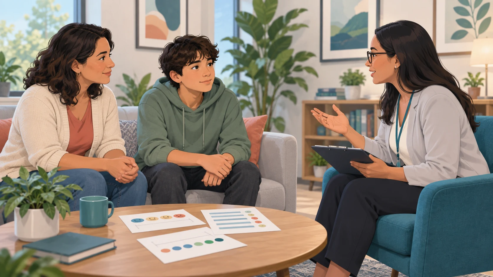 Teen ADHD assessment conversation